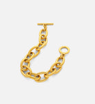 Bold Chain Toggle Bracelet in Gold