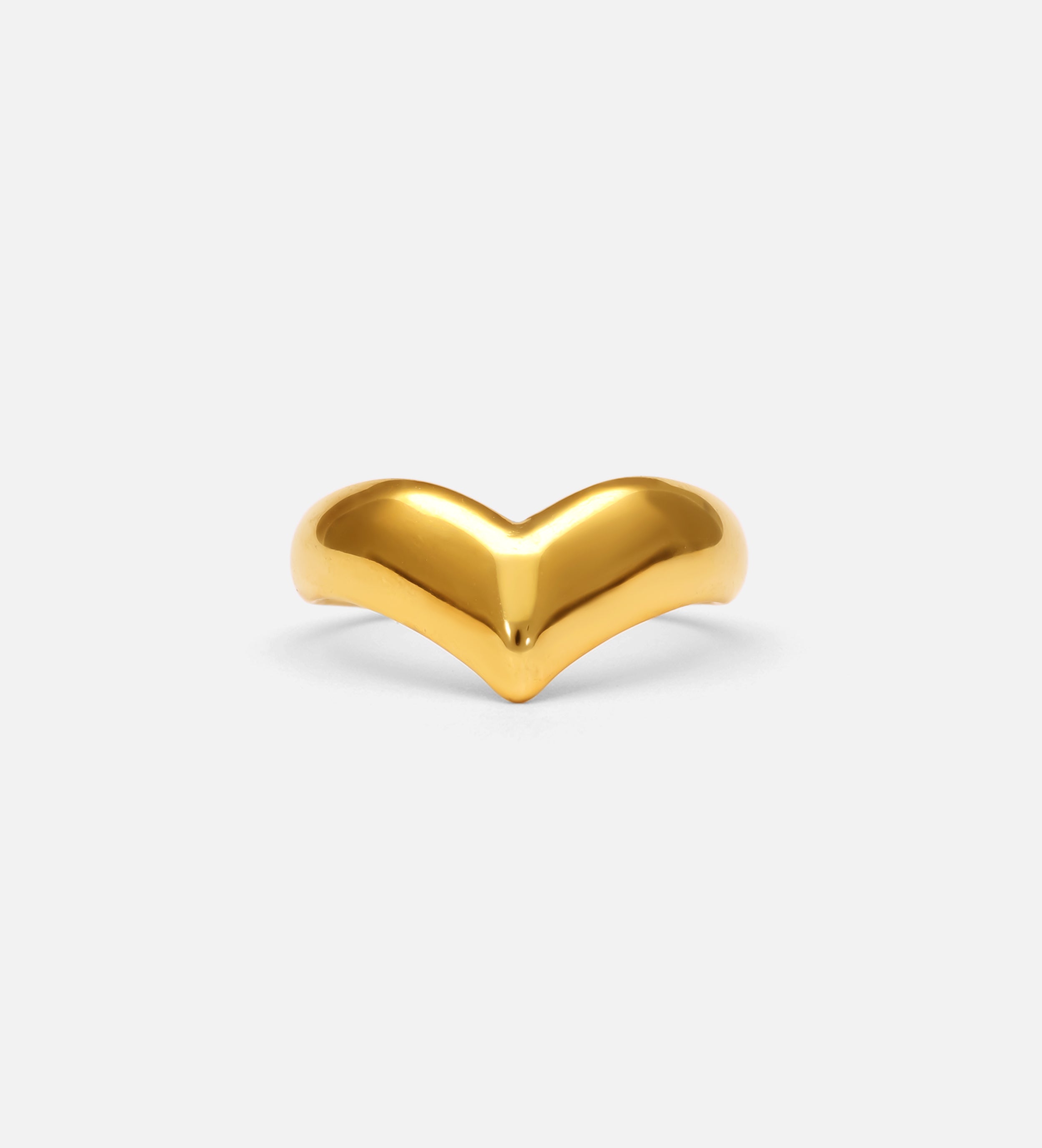 Bold Chevron Ring in Gold