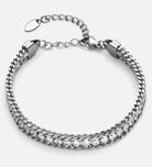 Bold Crystal Chain Bracelet