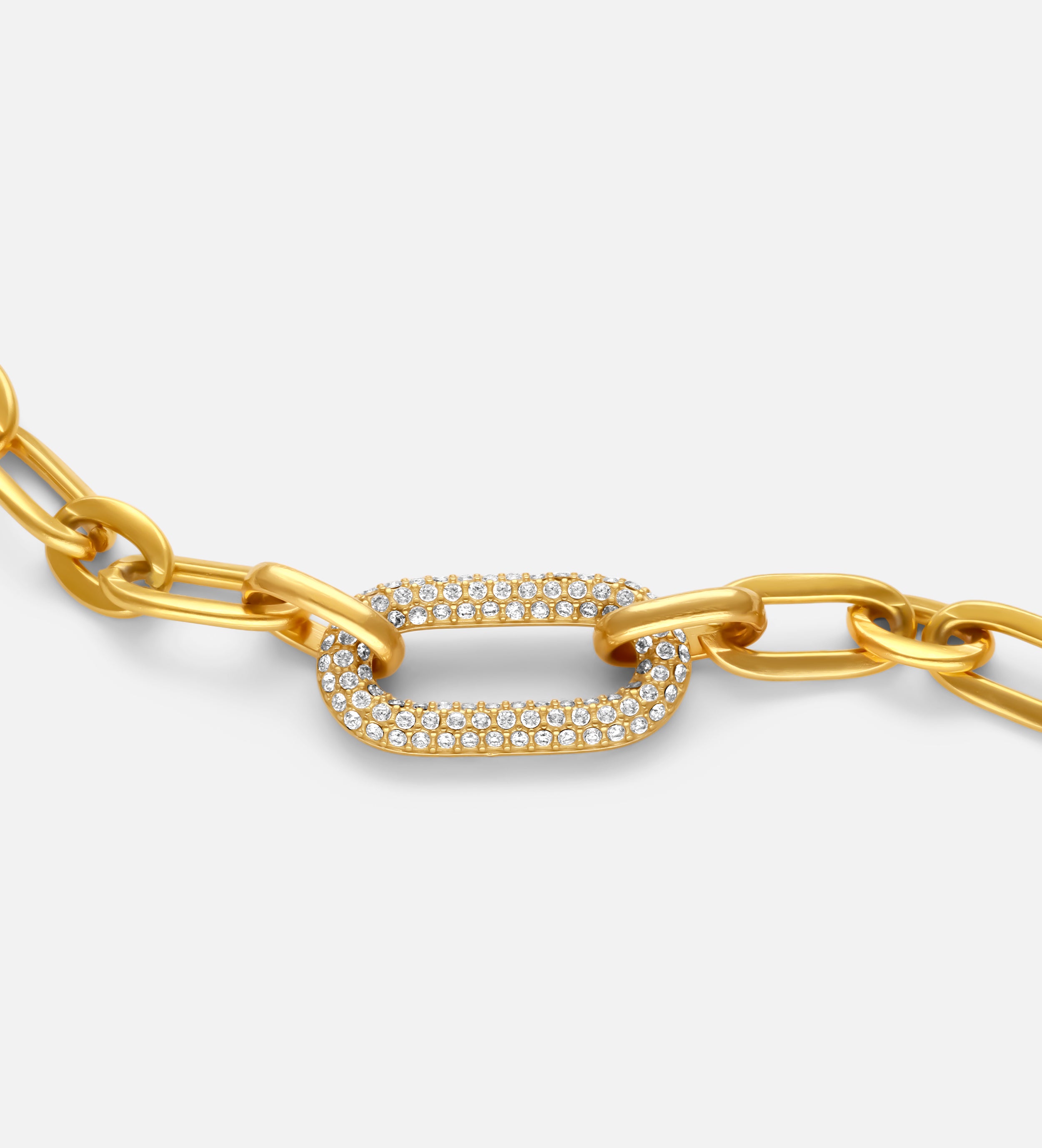 Bold Crystal Link Bracelet