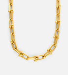 Bold Orb Linked Chain Necklace in Gold
