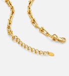 Bold Orb Linked Chain Necklace in Gold