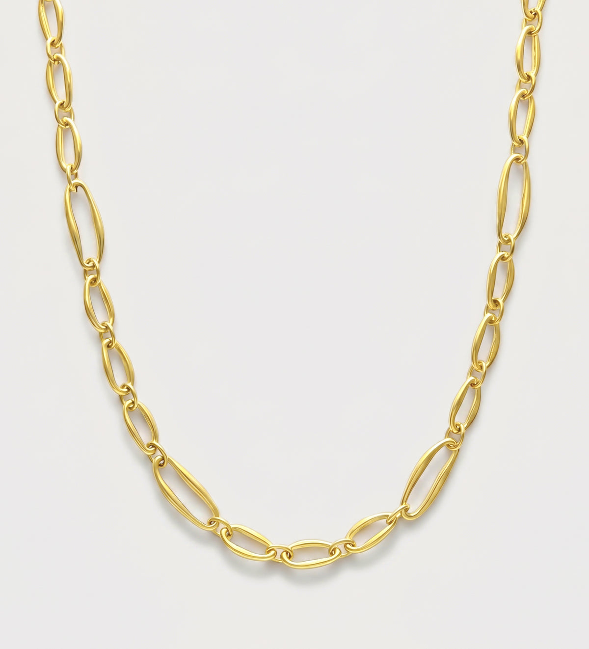 Bold Paperclip Link Necklace in Gold - Ash & Harry