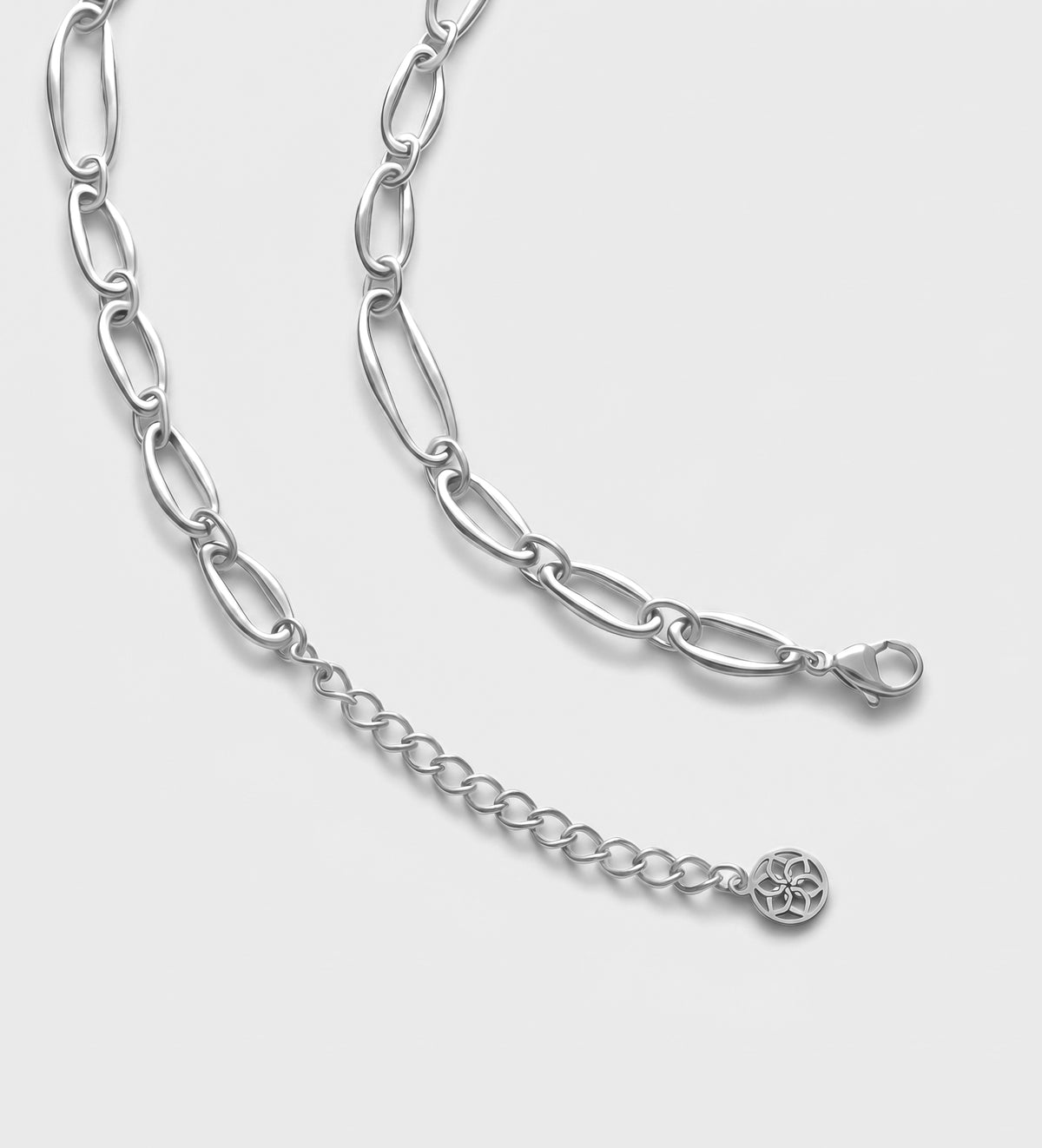Bold Paperclip Link Necklace in Silver - Ash & Harry