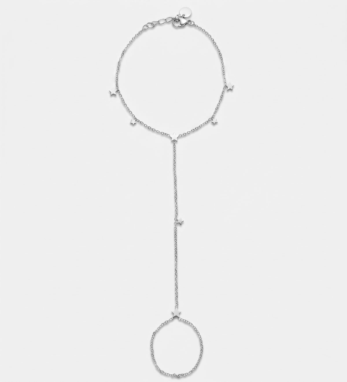 Celeste Starline Hand Chain in Silver - Ash & Harry