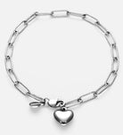 Delicate Paperclip Heart Bracelet