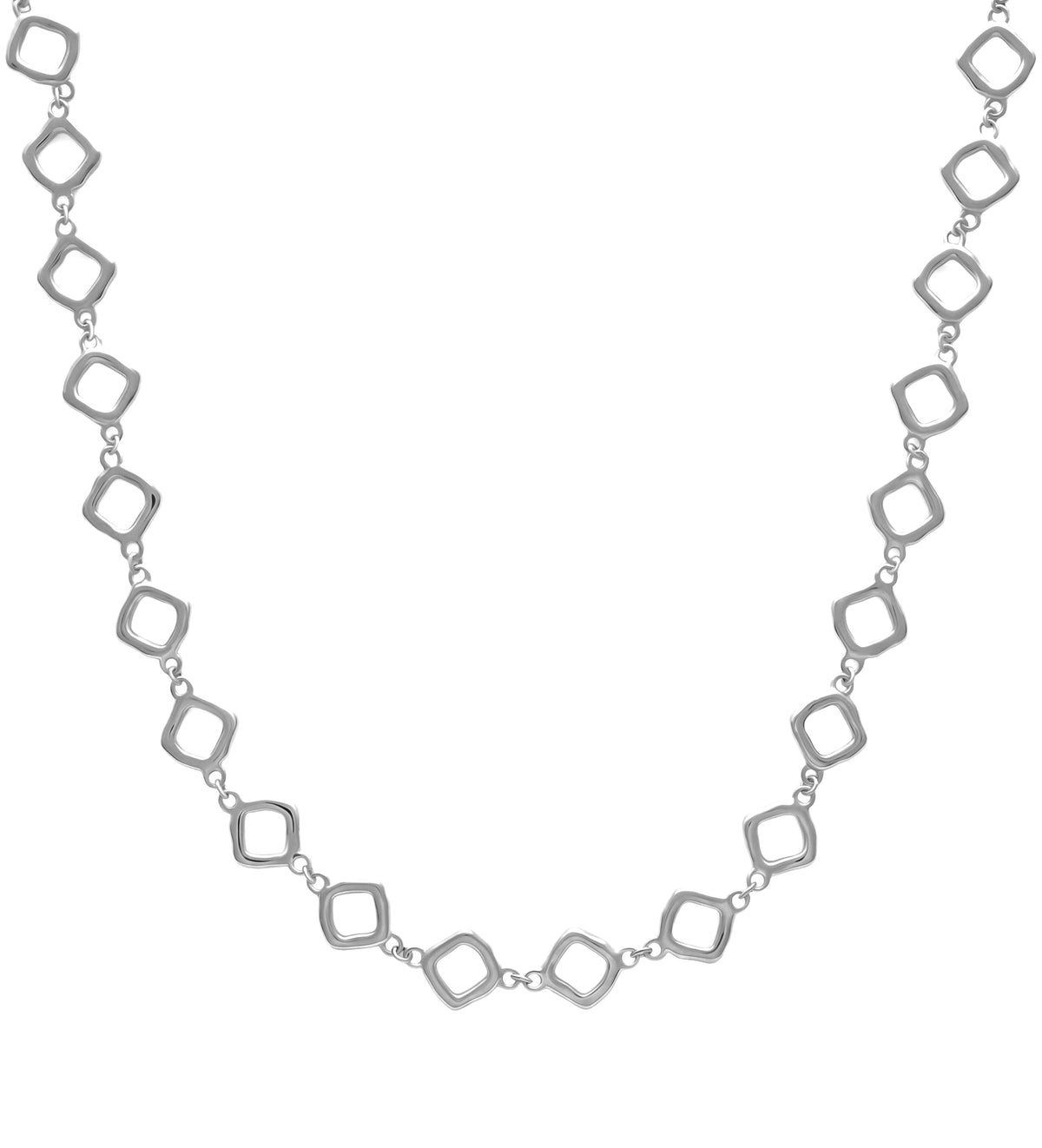 Diamond Everlink Necklace in Silver - Ash & Harry