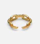 Emerald Link Chain Ring
