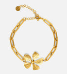 Flower Link Chain Bracelet