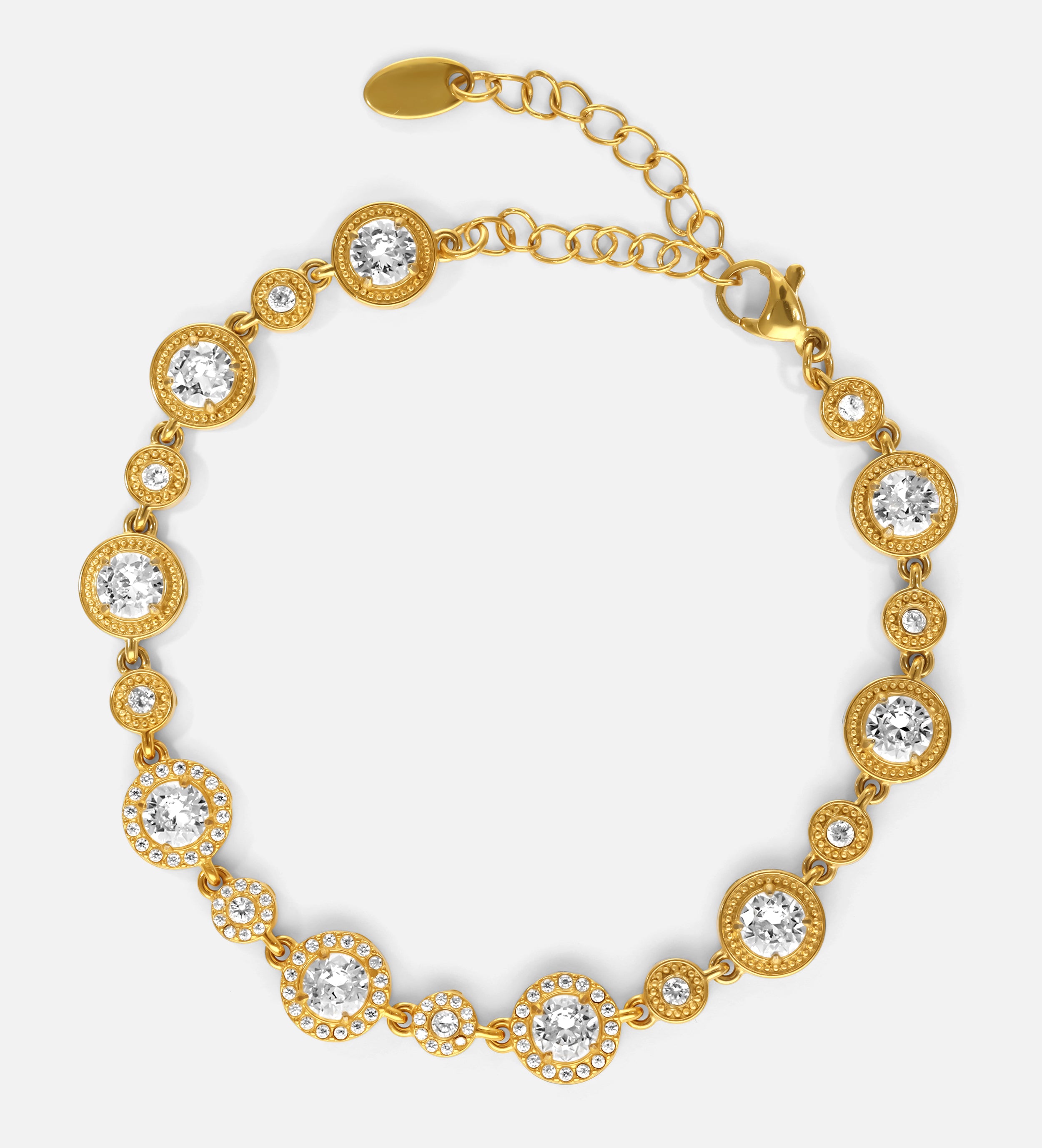 Gatsby’s Gala Vintage Bezel-Set Bracelet