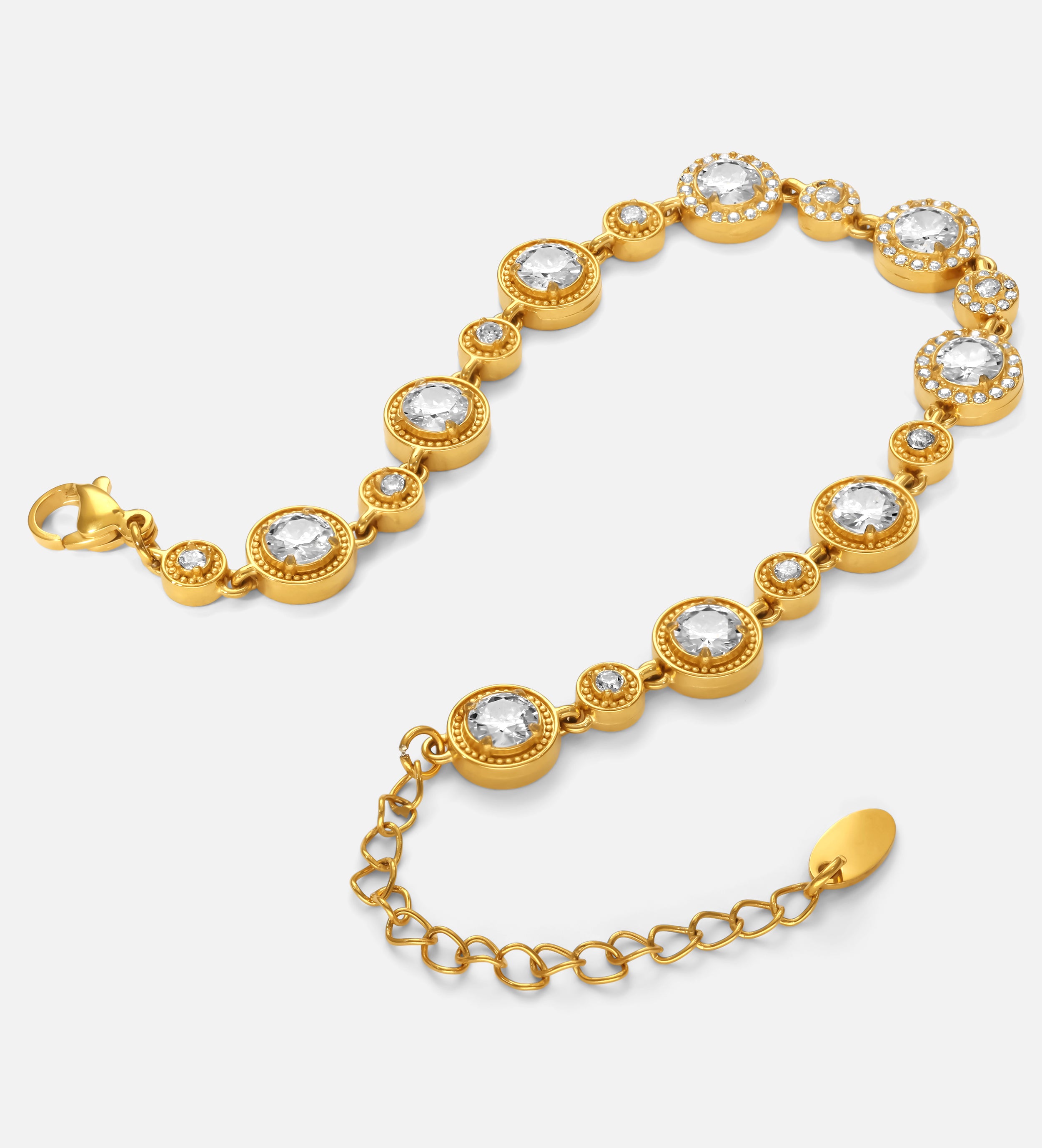 Gatsby’s Gala Vintage Bezel-Set Bracelet