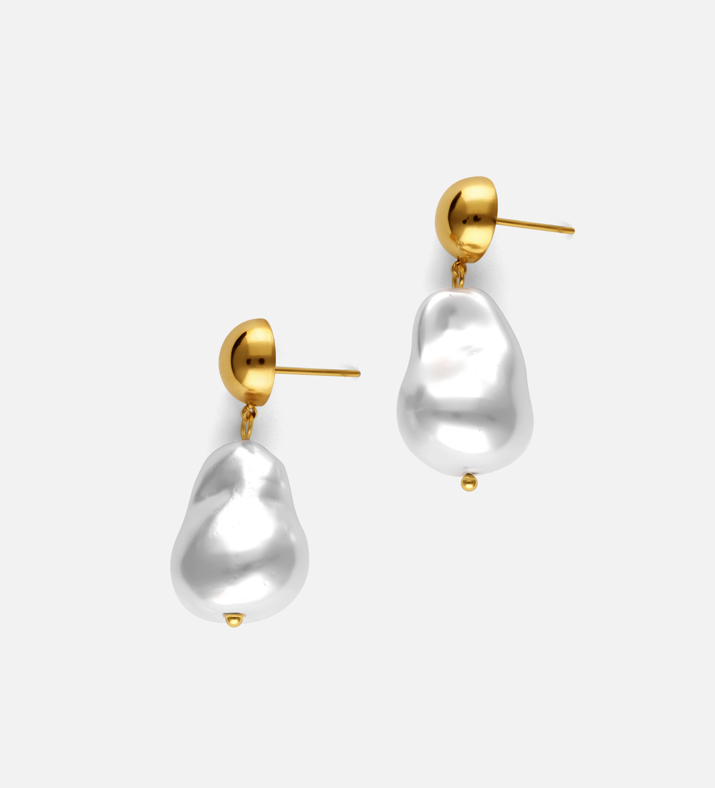 Golden Baroque Drop Earrings