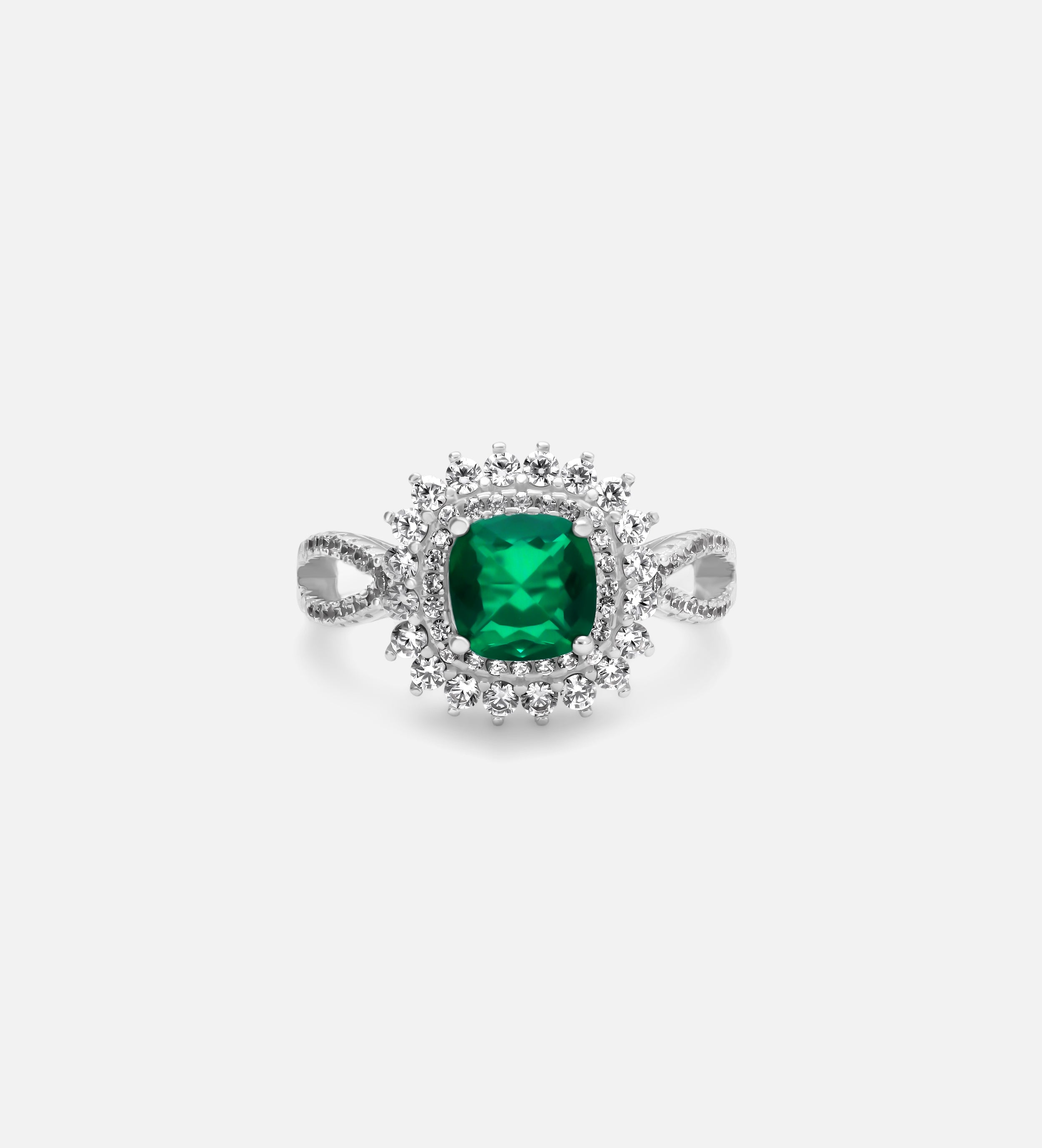 Imperial Emerald Crown Ring