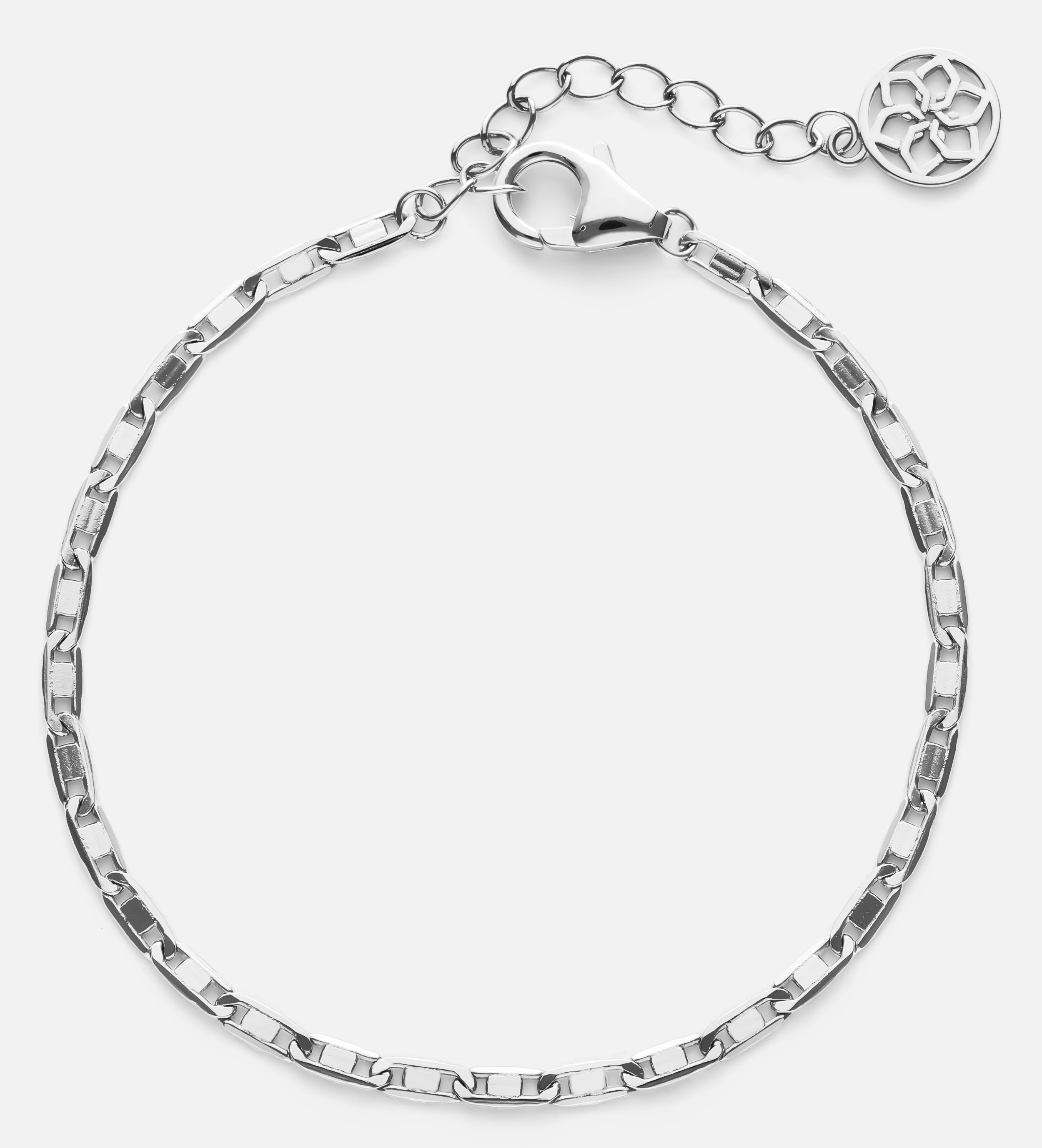 Anchor Chain Bracelet in Silver