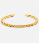 Artisan Hammered Cuff Bracelet in Gold