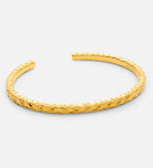 Artisan Hammered Cuff Bracelet in Gold