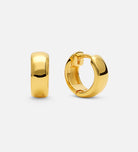Bold Huggie Hoops in Gold
