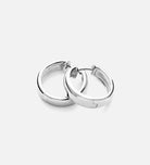 Bold Medium Hoops in Silver