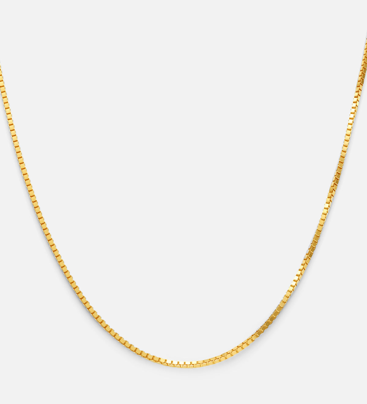 Box Chain Necklace in 18k Gold Plating on 925 Silver - Ash & Harry
