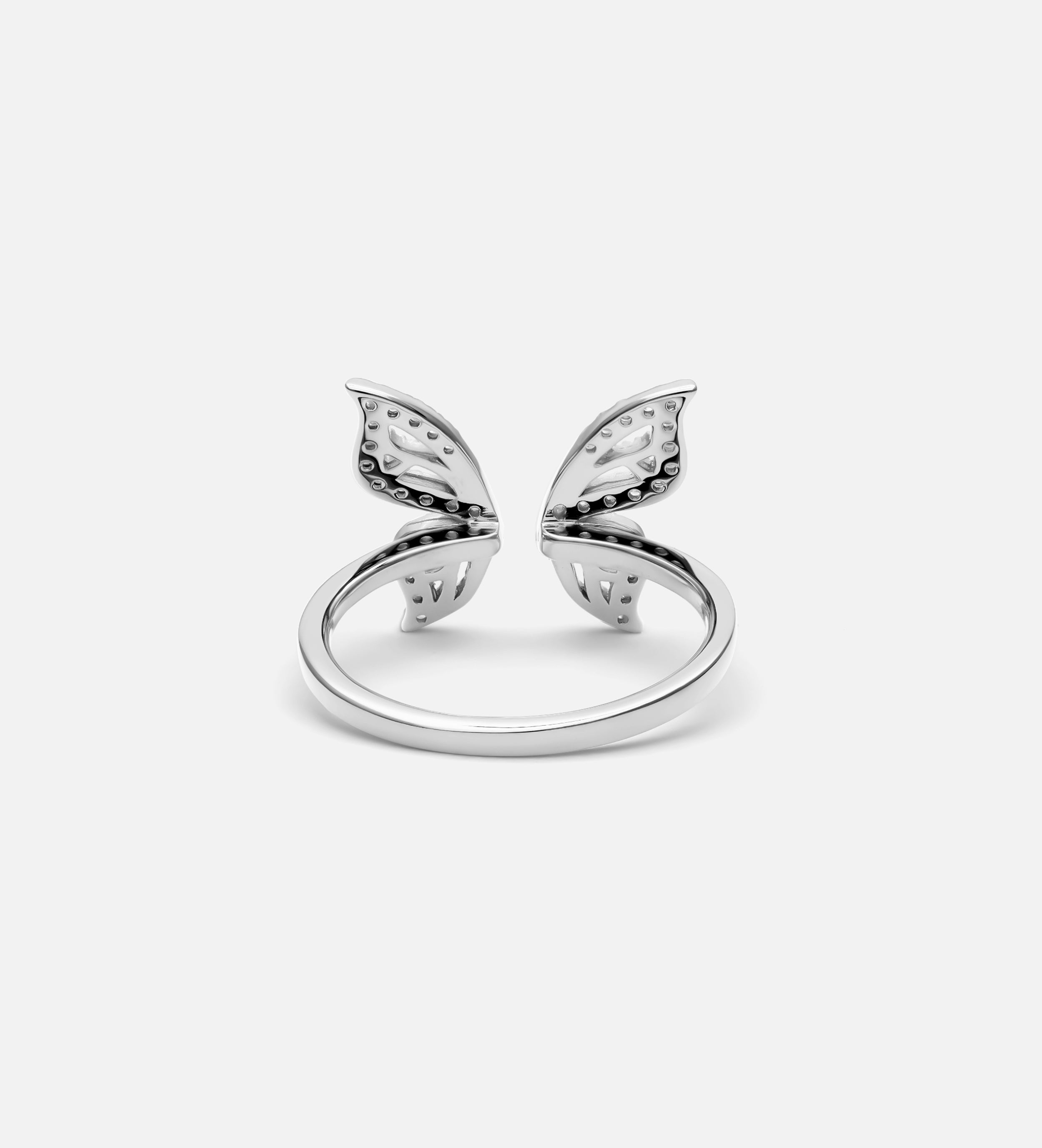 Butterfly Open Ring in Silver
