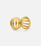 Caged Stud Earrings in Gold