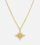 Celeste Starburst Necklace in Gold