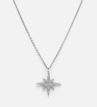 Celeste Starburst Necklace in Silver