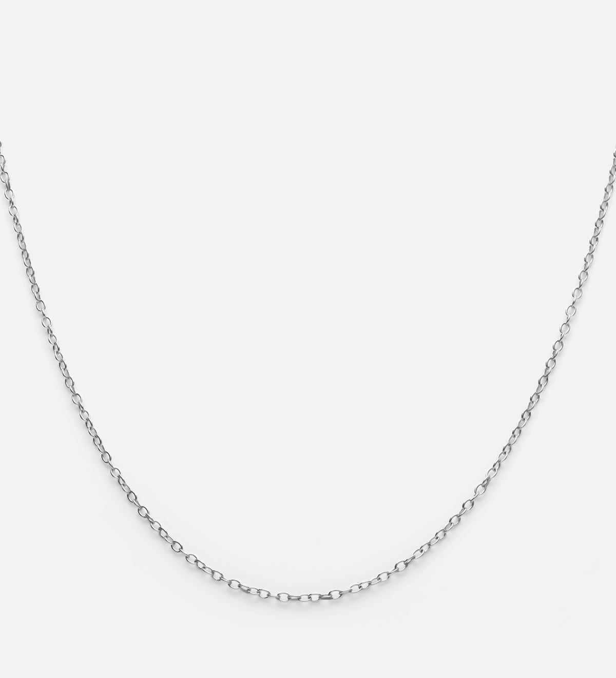 Chain Necklace in Rhodium Plating on 925 Silver - Ash & Harry
