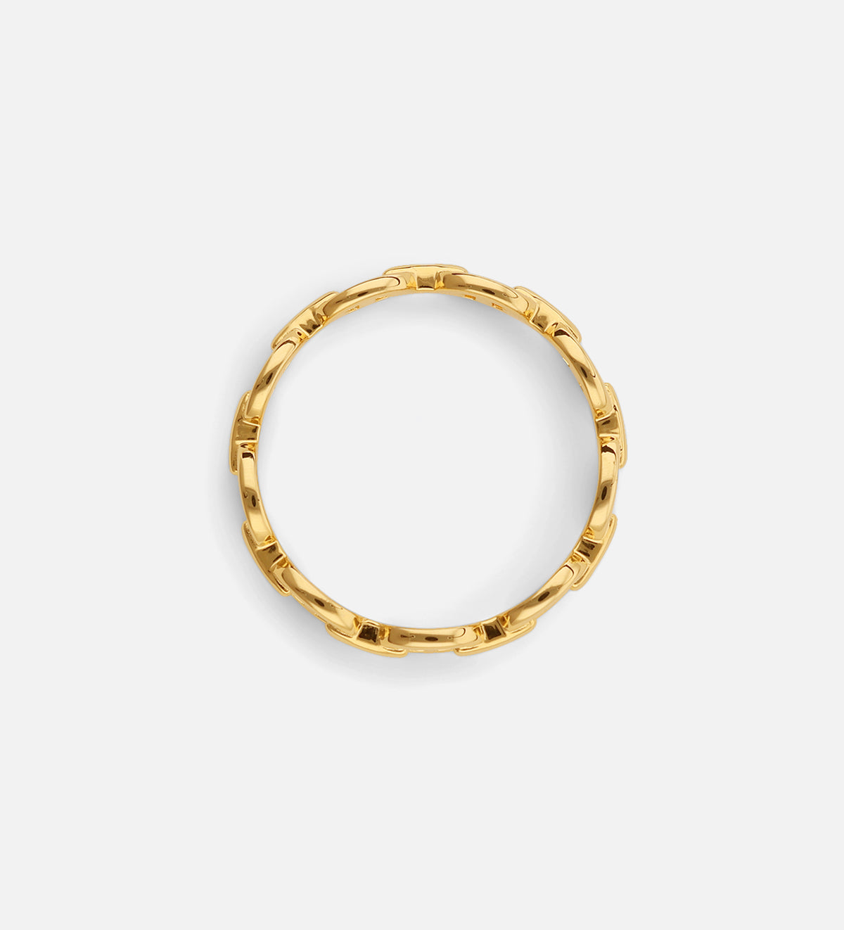 Chained Ring in 18k Gold Plating on 925 Silver - Ash & Harry