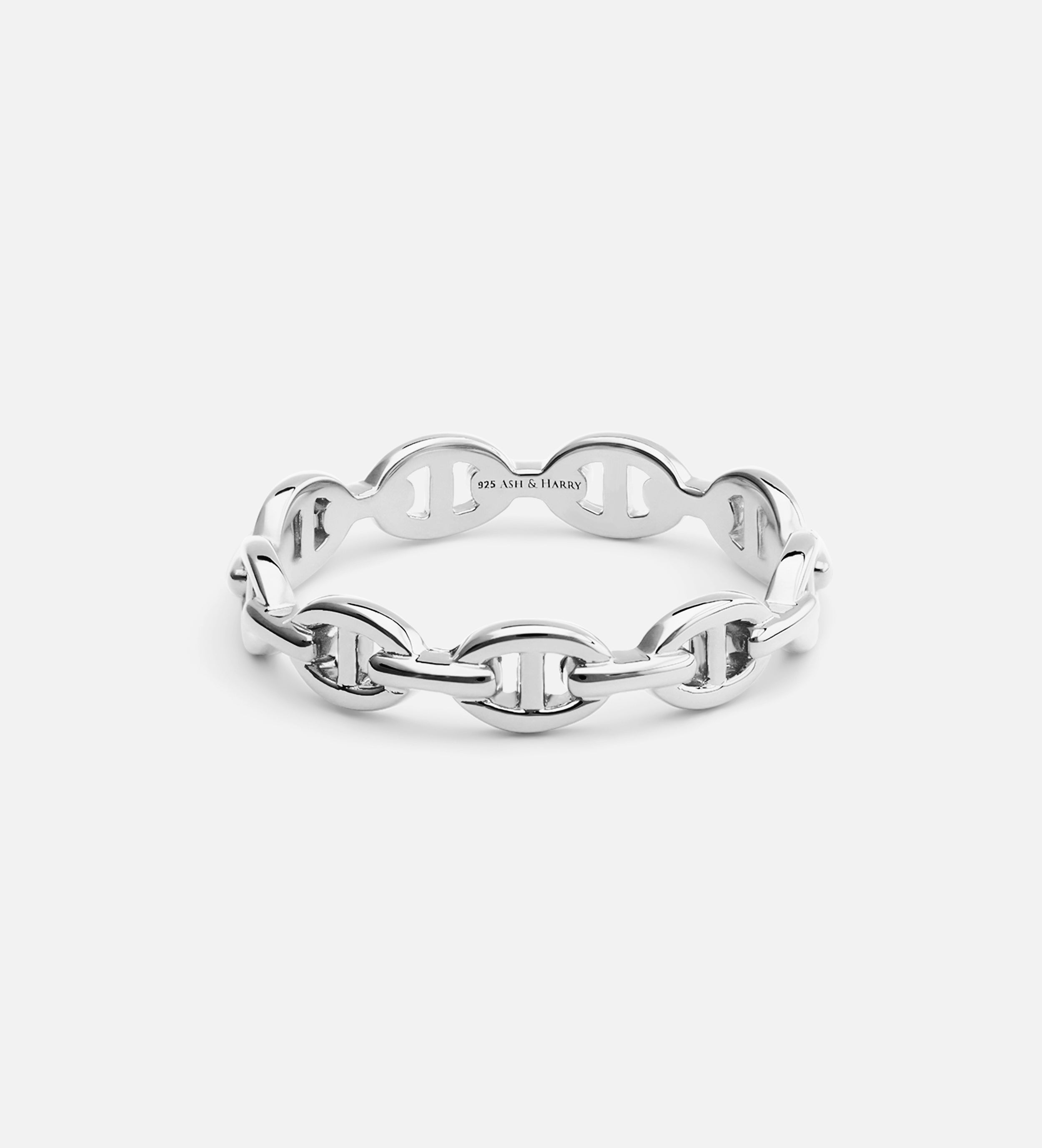 Chained Ring in Silver