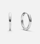 Classic Medium Hoops in Silver