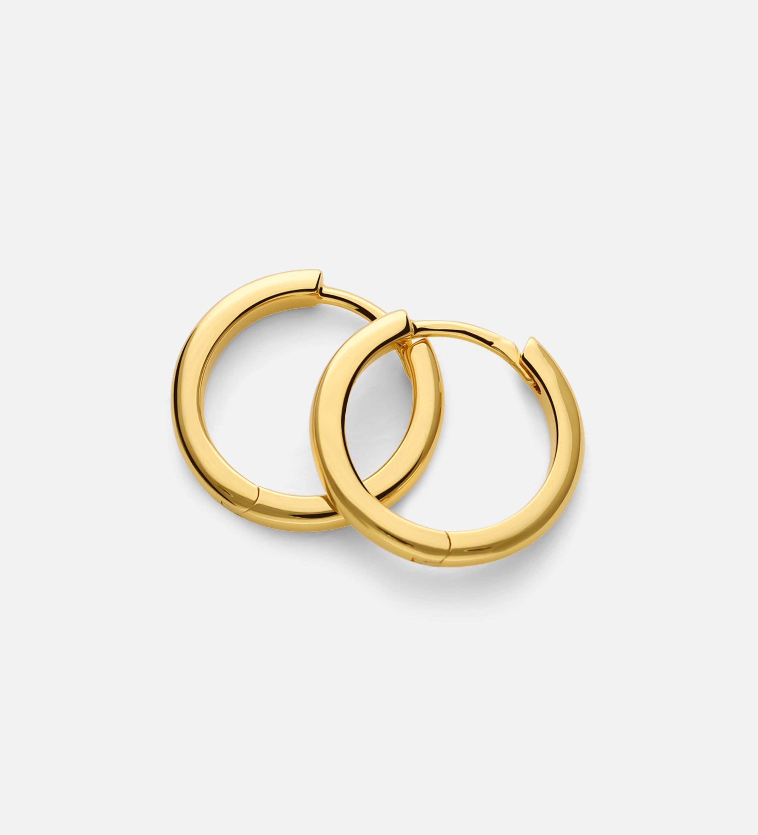 Classic Medium Hoops in Gold