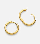 Classic Medium Hoops in Gold