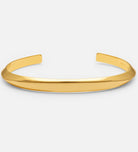 Classic Ridged Cuff Bracelet in Gold