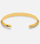 Classic Ridged Cuff Bracelet in Gold
