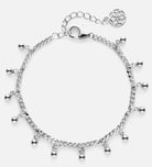 Dangling Dotted Bracelet in Silver