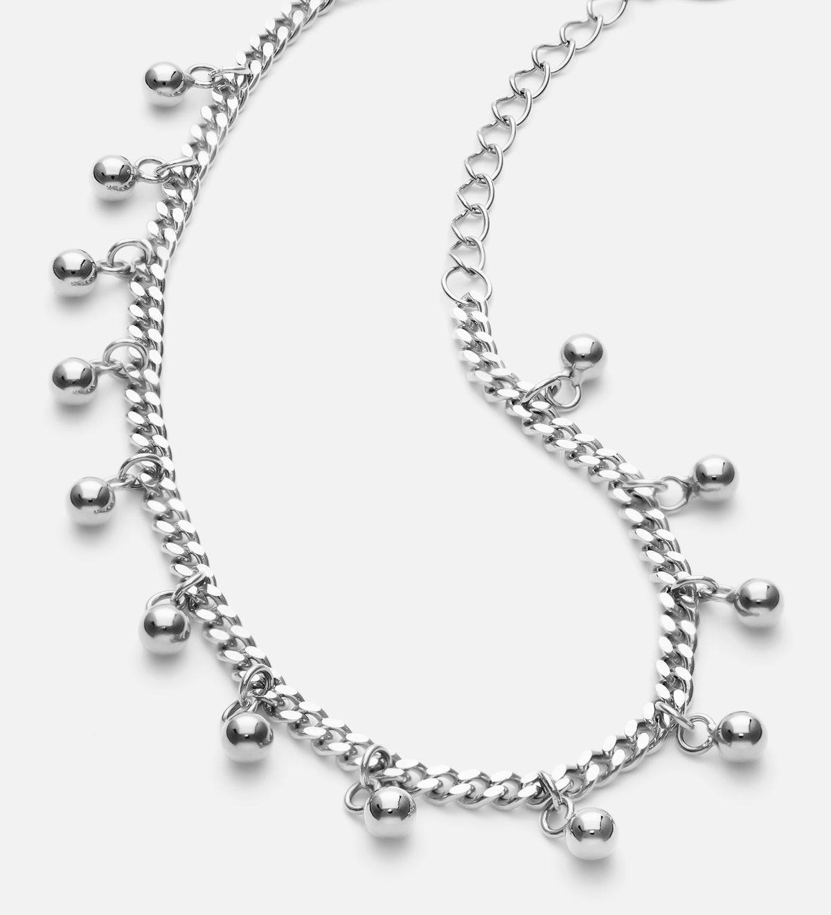 Dangling Dotted Bracelet in Rhodium Plating on 925 Silver - Ash & Harry