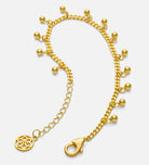 Dangling Dotted Bracelet in Gold