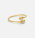 Dew Drops Open Ring in Gold