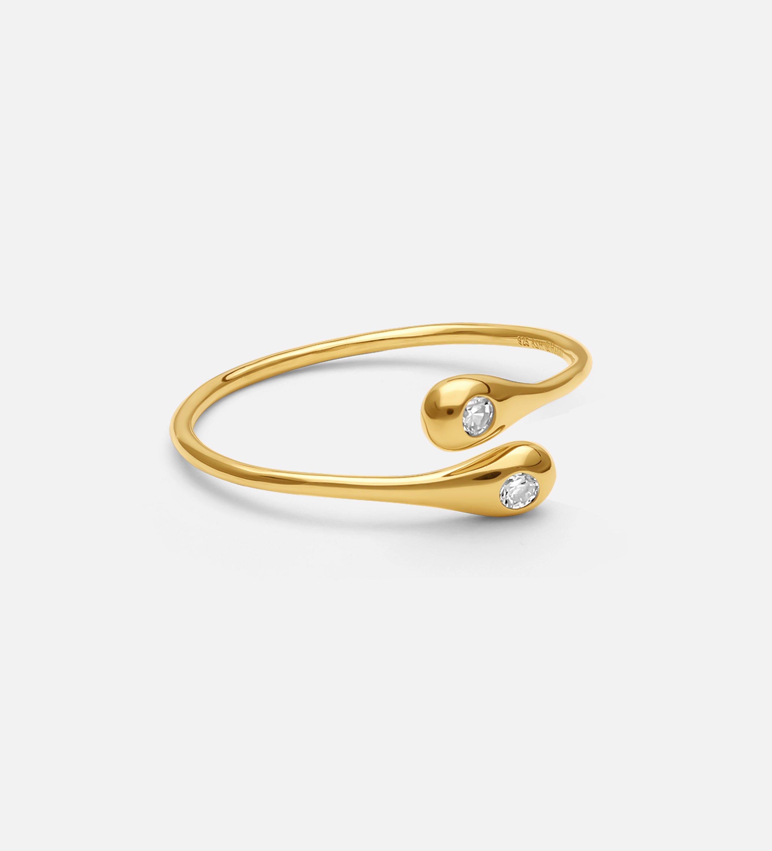Dew Drops Open Ring in Gold