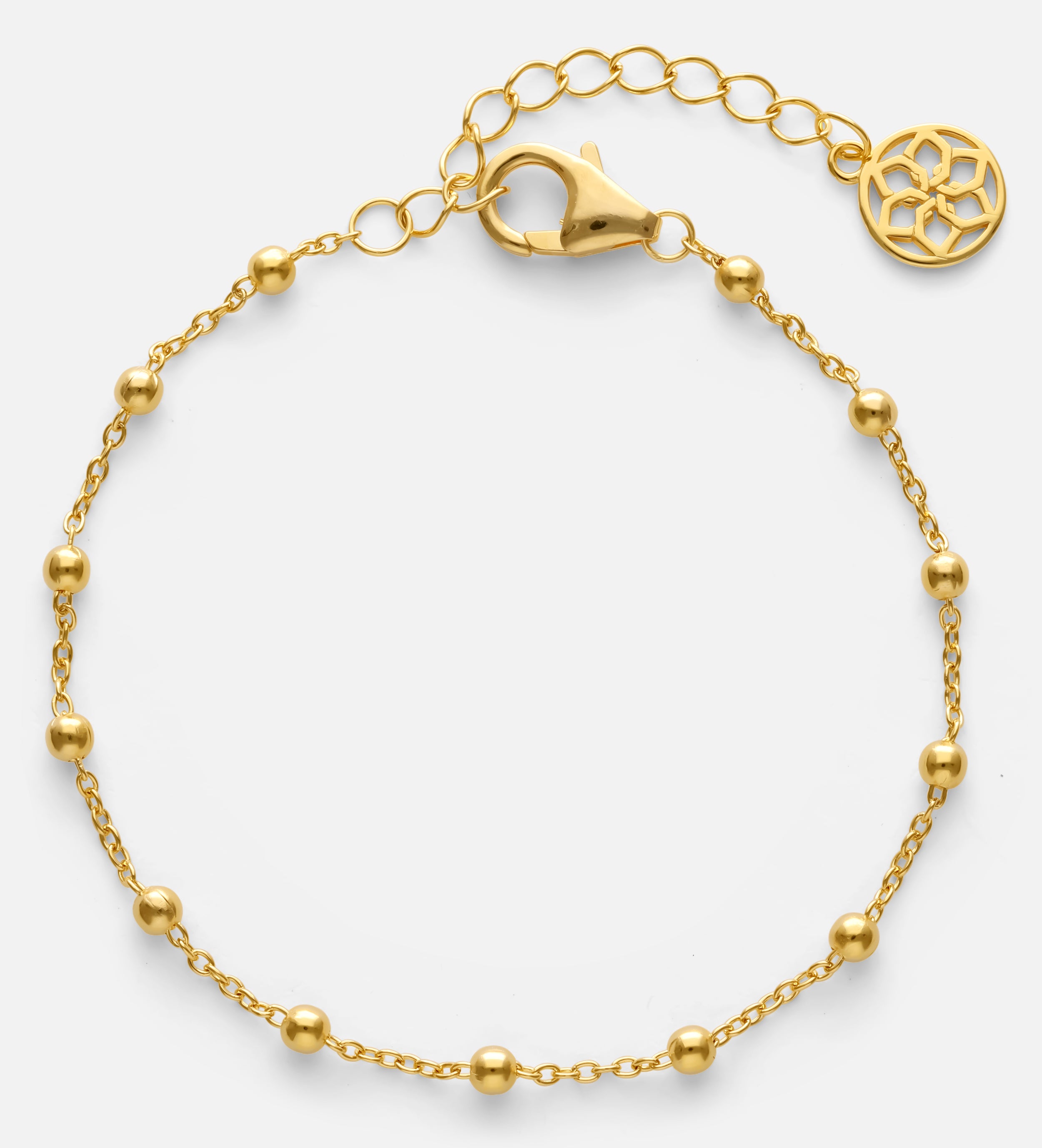 Dotted Chain Bracelet in Gold