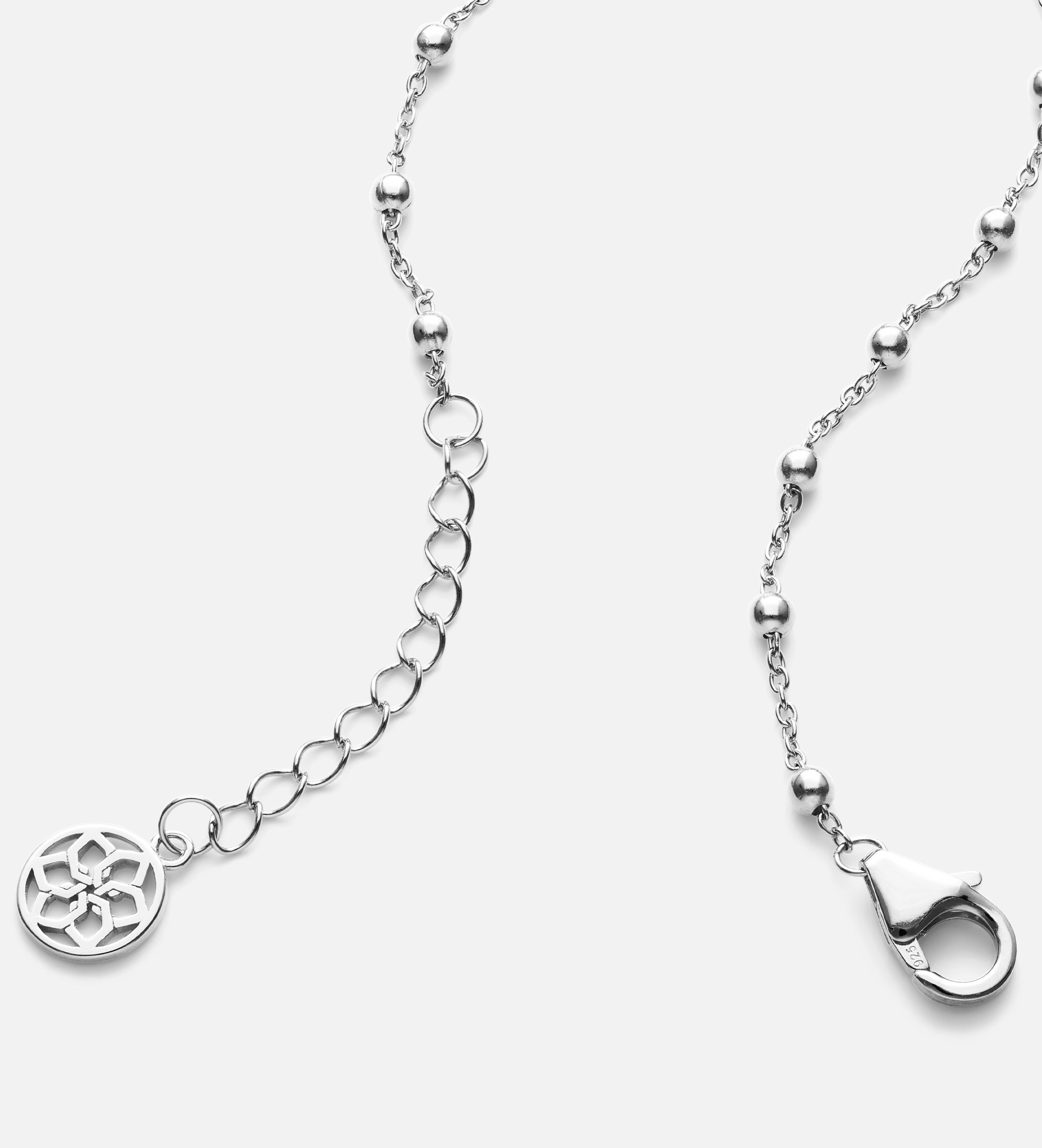 Dotted Chain Bracelet in Silver