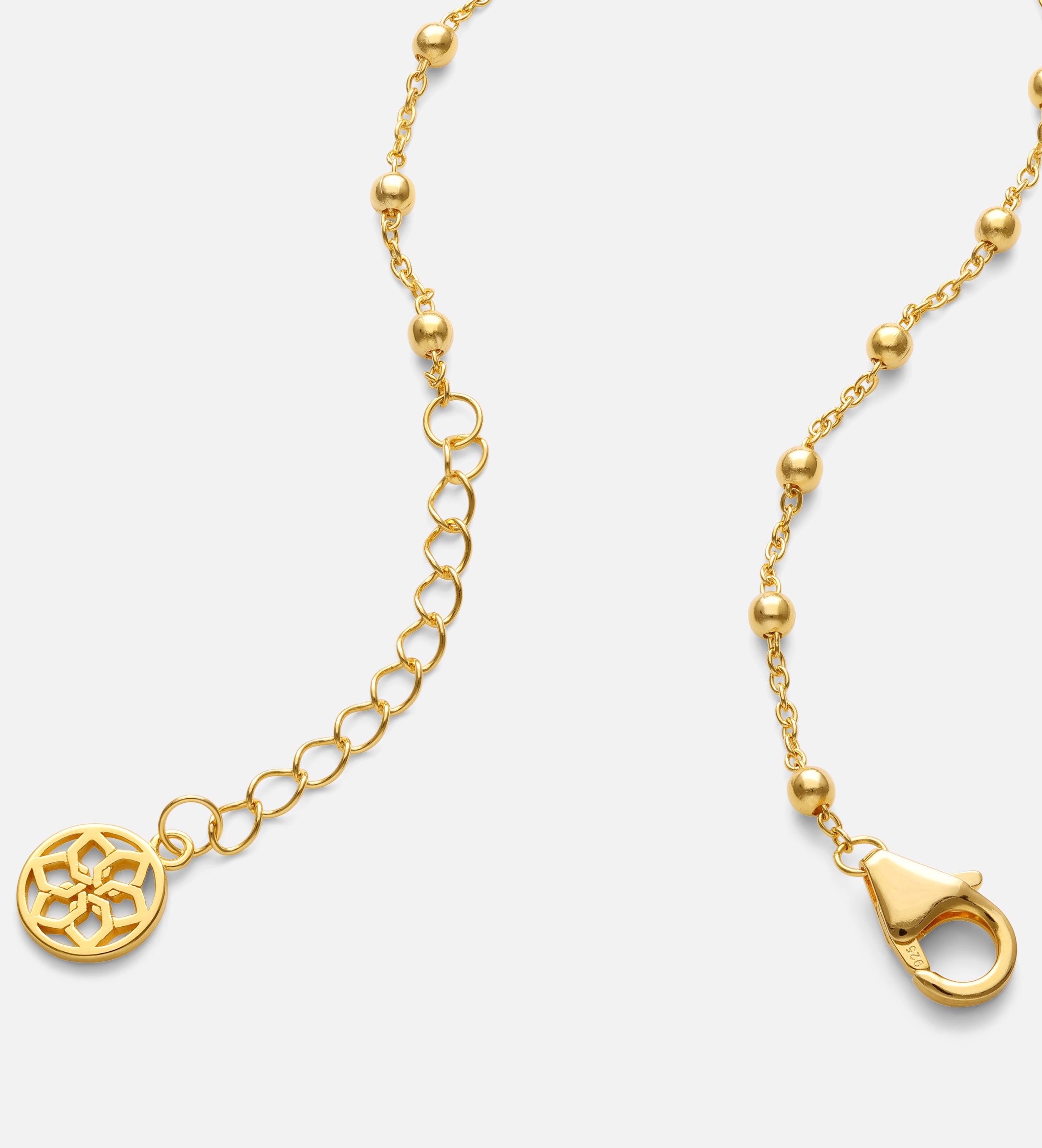 Dotted Chain Bracelet in Gold