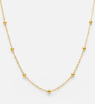 Dotted Chain Necklace in Gold