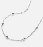 Dotted Chain Necklace in Silver
