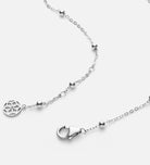Dotted Chain Necklace in Silver