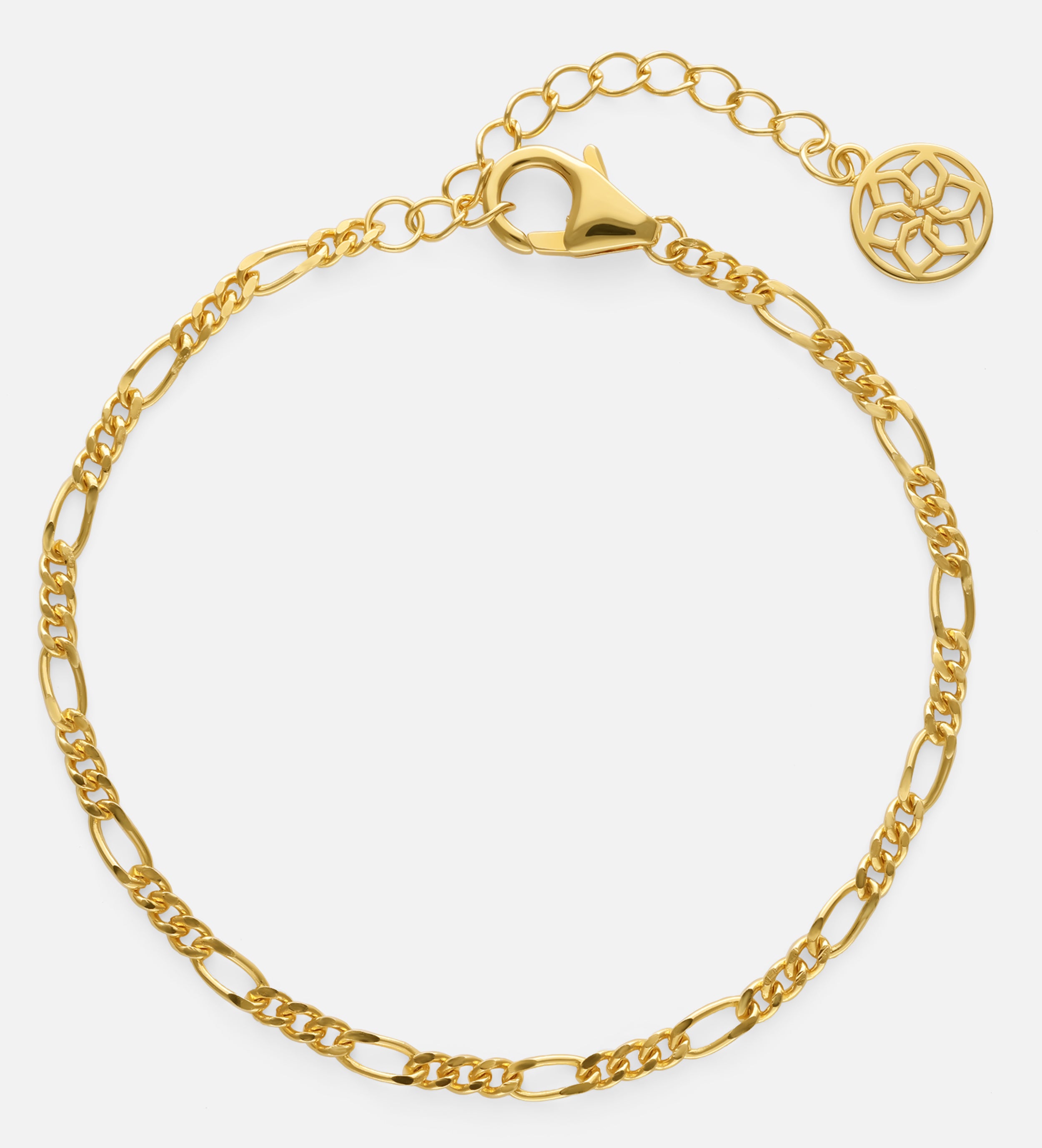Figaro Bracelet in Gold