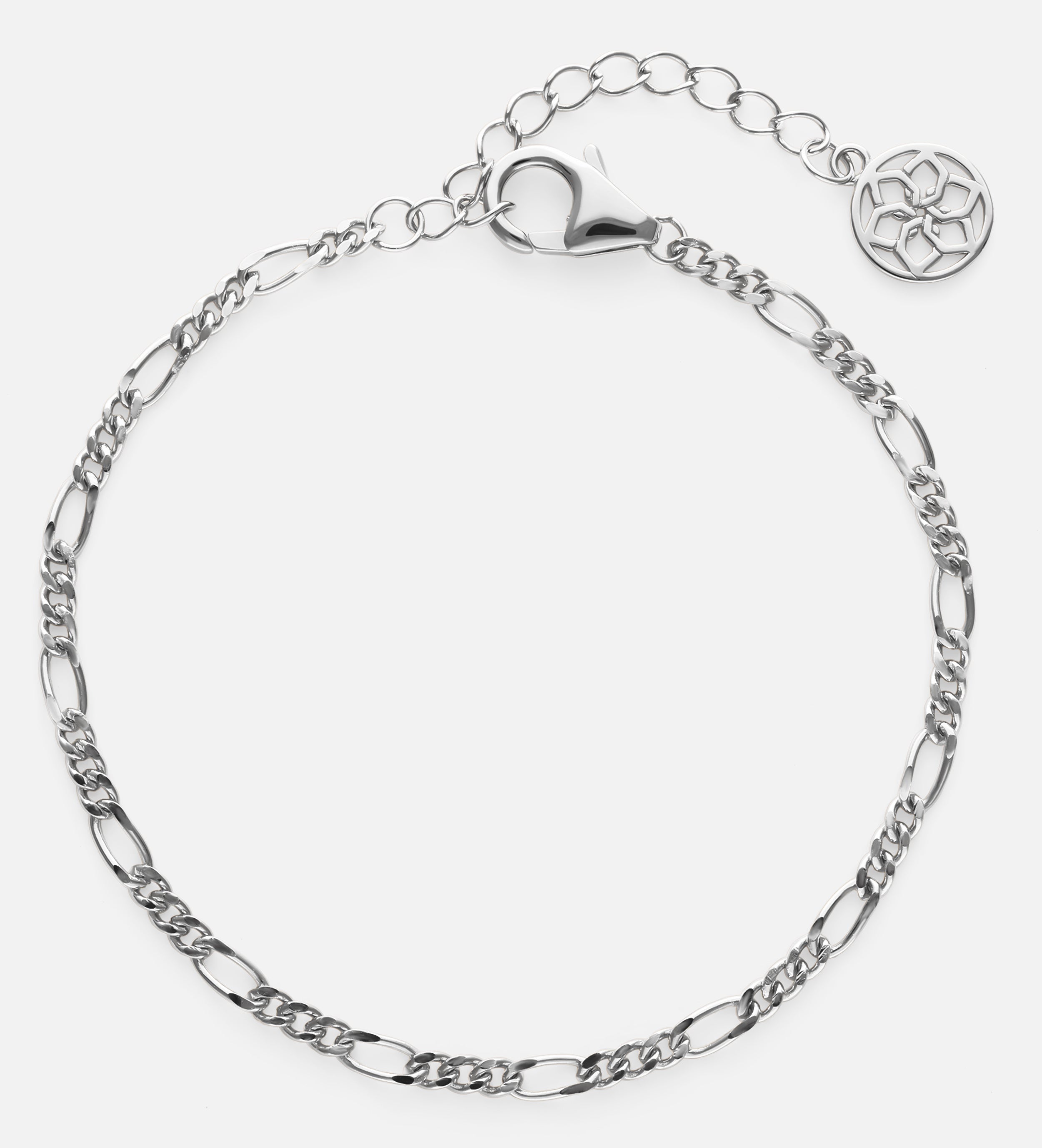 Figaro Bracelet in Silver