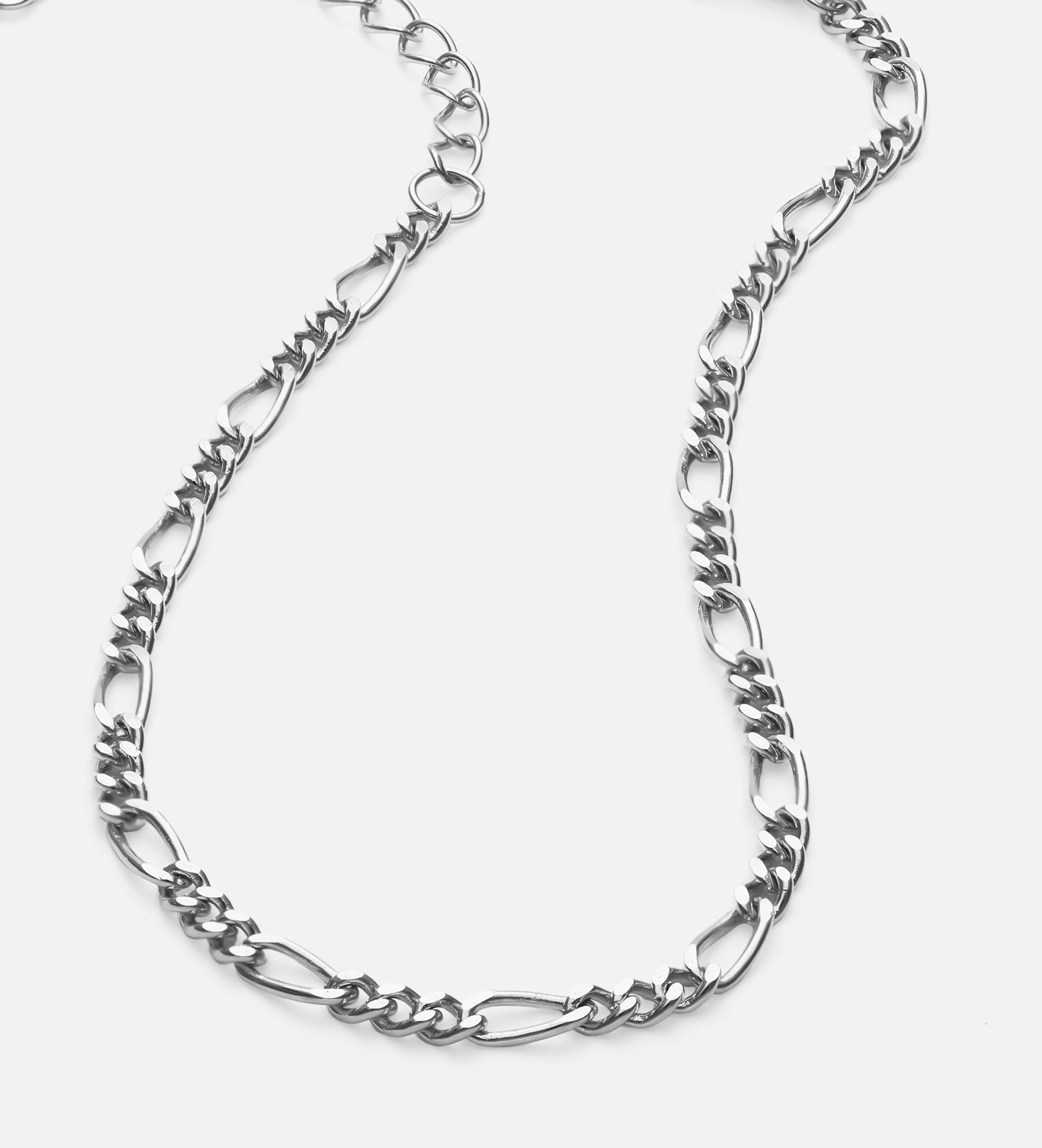 Figaro Bracelet in Silver