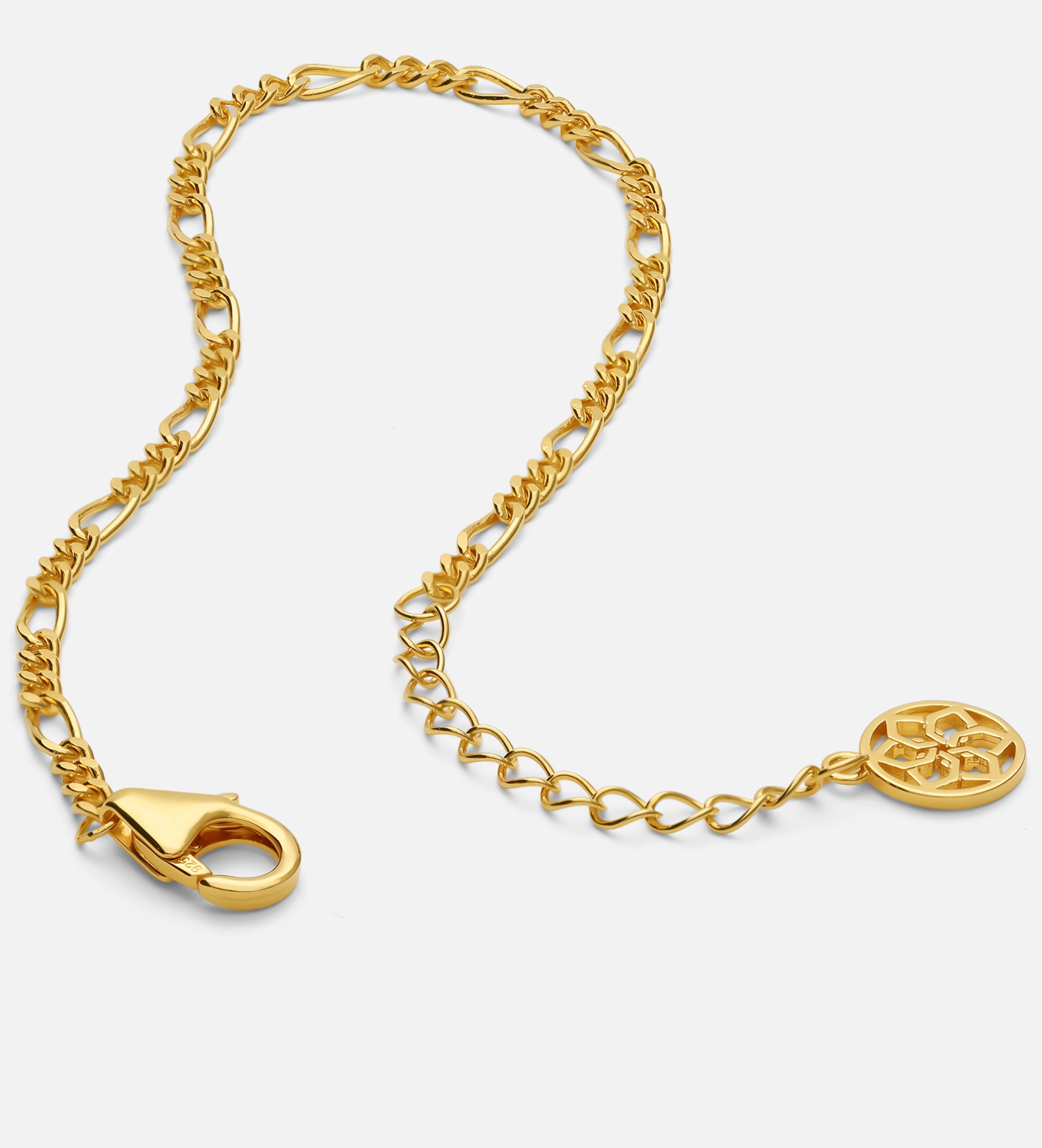 Figaro Bracelet in Gold